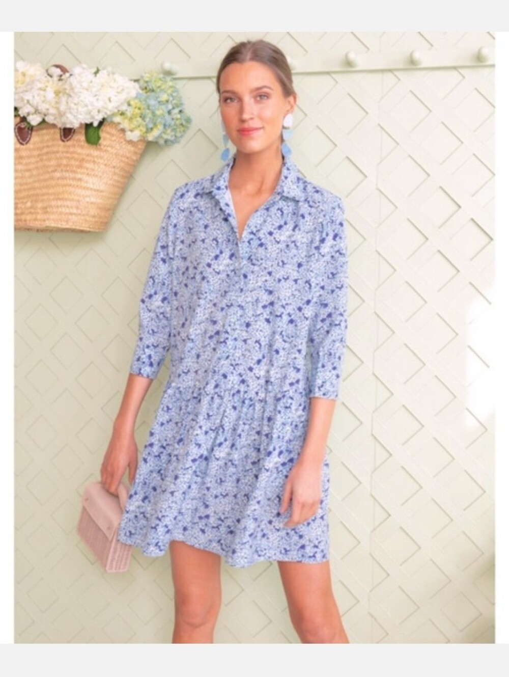 TUCKERNUCK HAYES DRESS IN HYDRANGEA FLORAL PRINT
